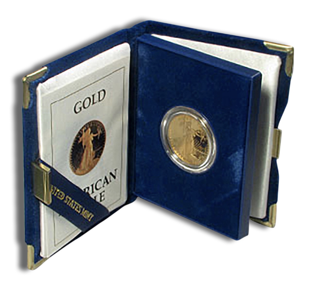 1 oz Proof Gold Eagle - Box/COA (Date Varies)