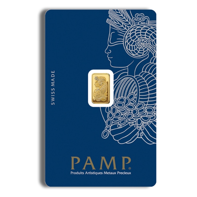 PAMP Fortuna 1 Gram .9999 Fine Gold Bar (In Assay)