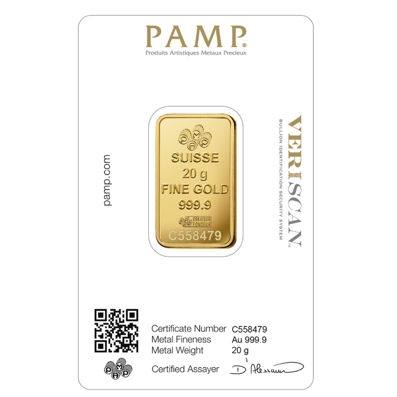 PAMP Fortuna 20 Gram .9999 Fine Gold Bar (In Assay) - Image 2