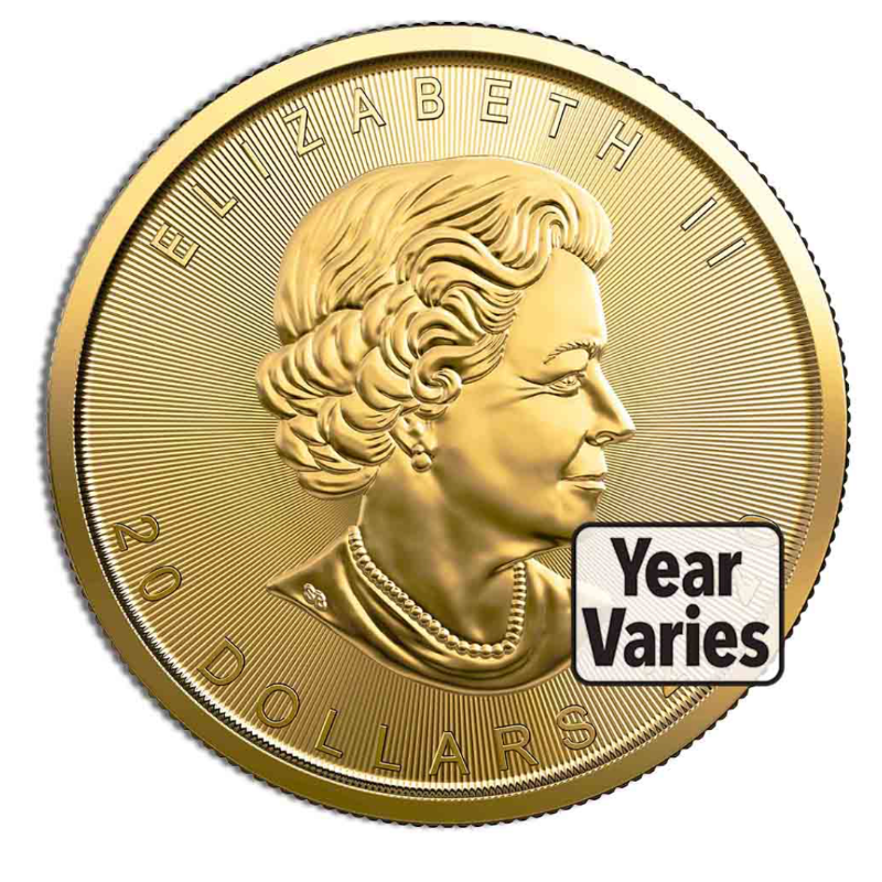 1/2 oz Gold Maple Leaf (Random Year) - Image 2