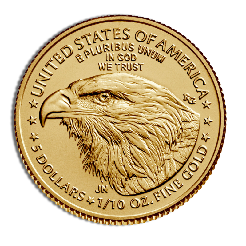 1/10 oz Gold Eagle - BU (Year Varies) - Image 2