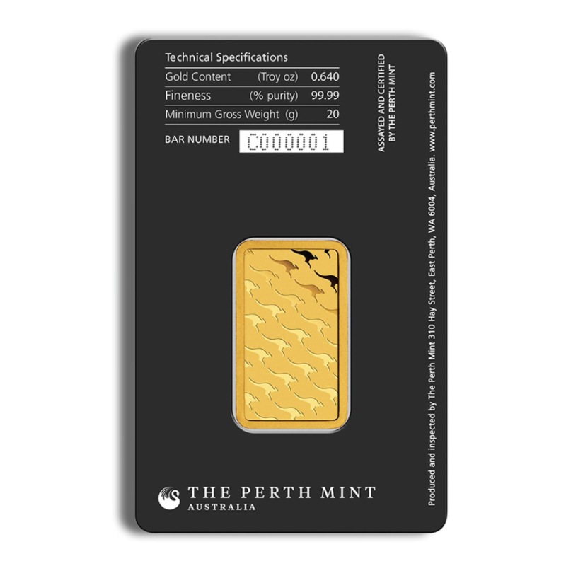 Perth Mint 20 Gram .9999 Fine Gold Bar (In Assay) - Image 2
