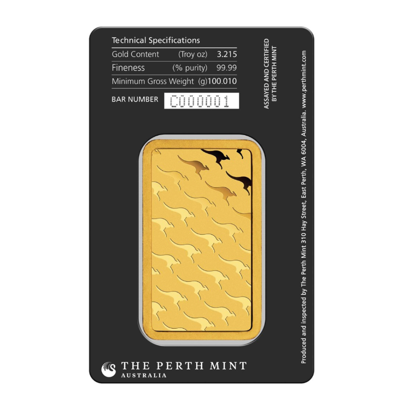 Perth Mint 100 Gram .9999 Fine Gold Bar (In Assay) - Image 2