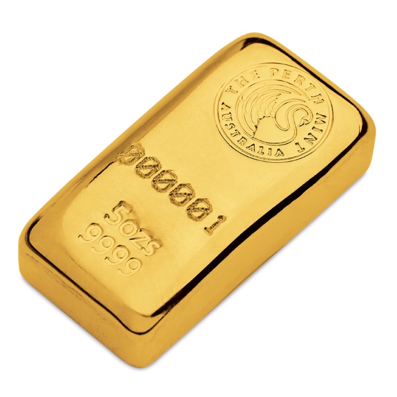 5 oz Gold Bar - Perth Mint (Cast) - Image 3