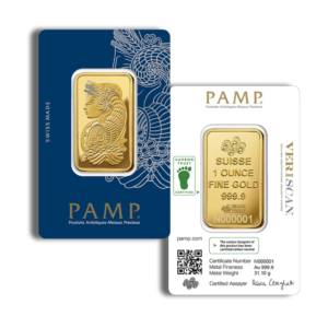 PAMP Lady Fortuna1oz .9999 Fine Gold Bar (In Assay)