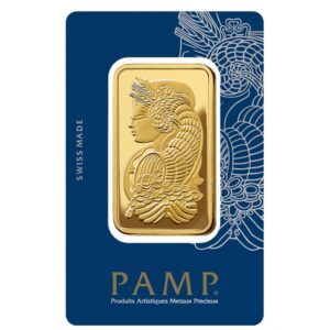PAMP Fortuna 100 Gram .9999 Fine Gold Bar  (In Assay)