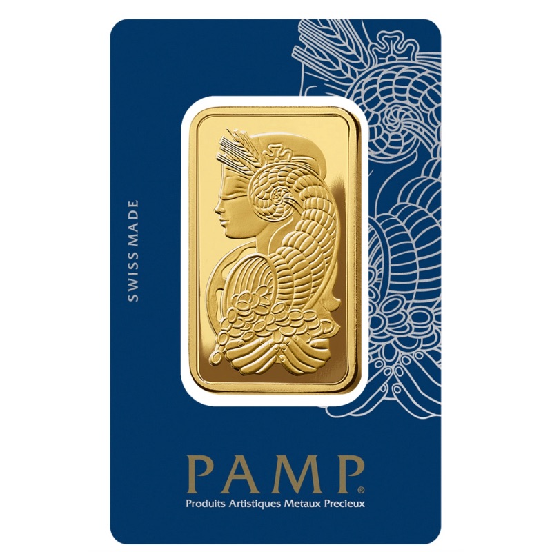 PAMP Fortuna 100 Gram .9999 Fine Gold Bar (In Assay)