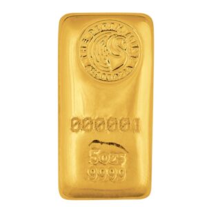 5 oz Gold Bar - Perth Mint (Cast)