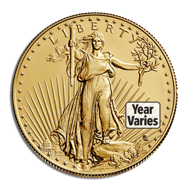 1/10 oz Gold Eagle - BU (Year Varies)