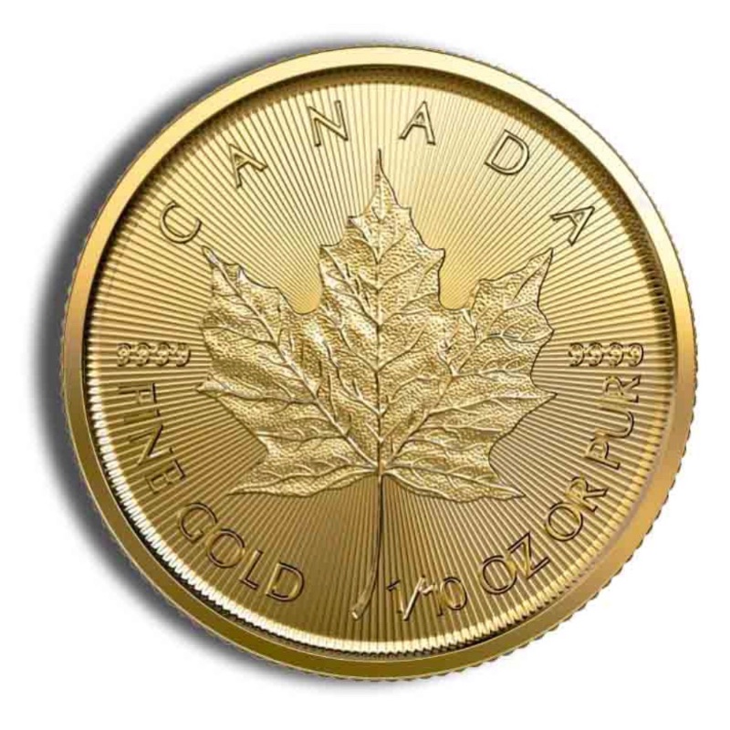 1/10 oz Gold Maple Leaf (Year Varies)