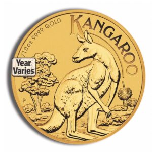 1/10 oz Australian Kangaroo/Nugget Gold Coin (Year Varies)