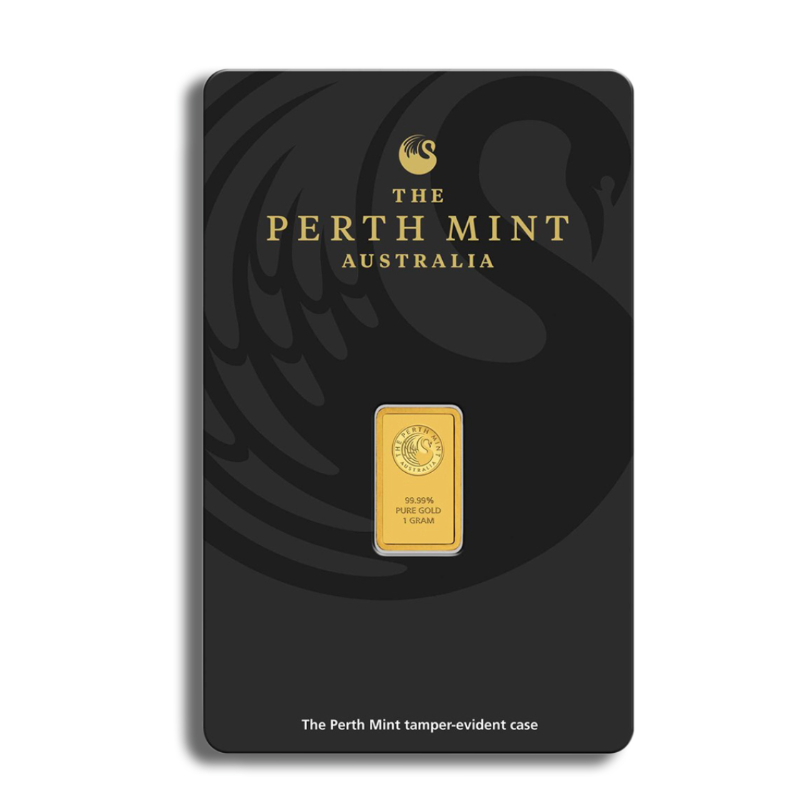 Perth Mint 1 Gram .9999 Fine Gold Bar (In Assay)