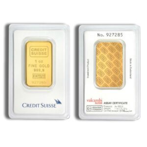 Credit Suisse1oz .9999 Fine Gold Bar (In Assay)