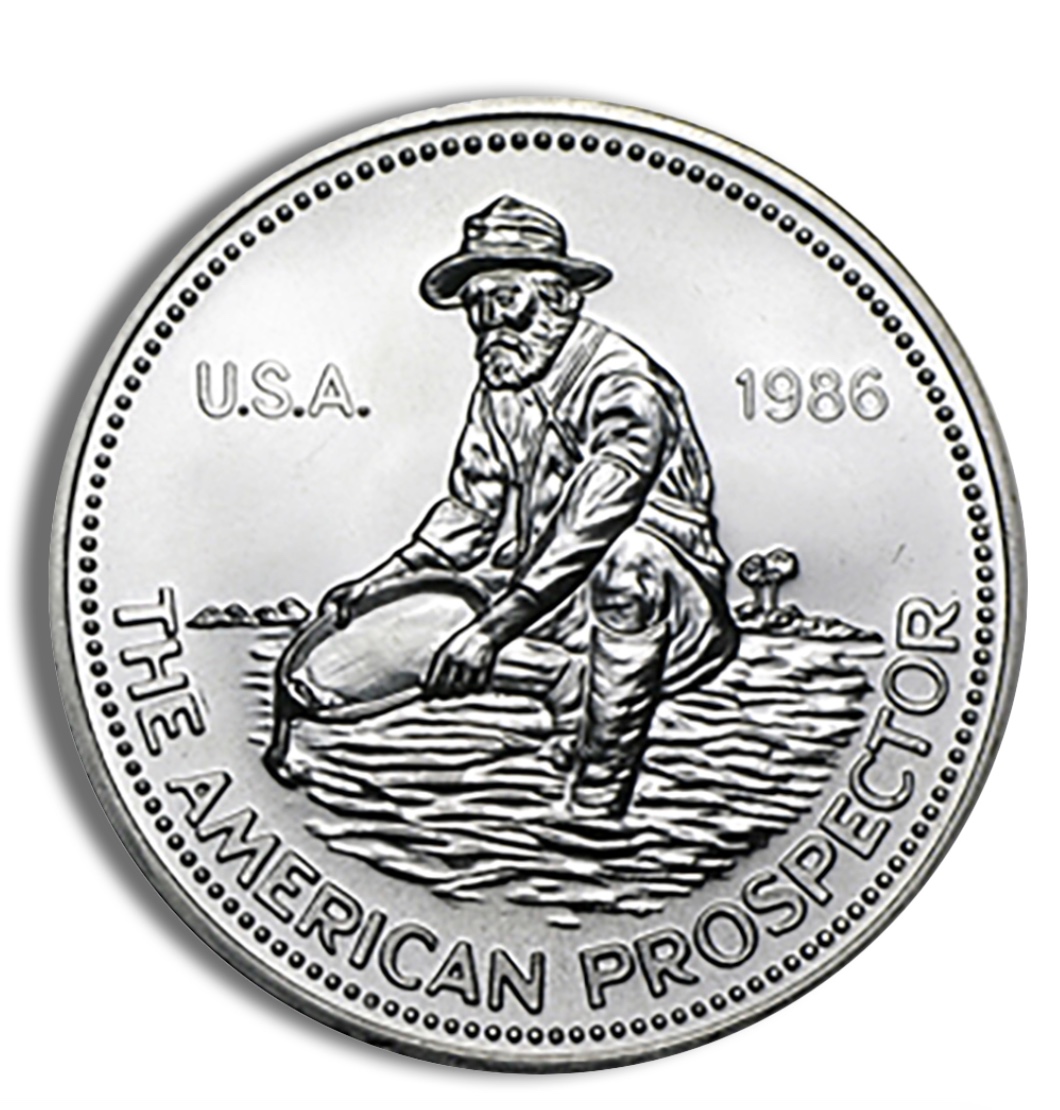 1 oz Silver Round – Engelhard Prospector