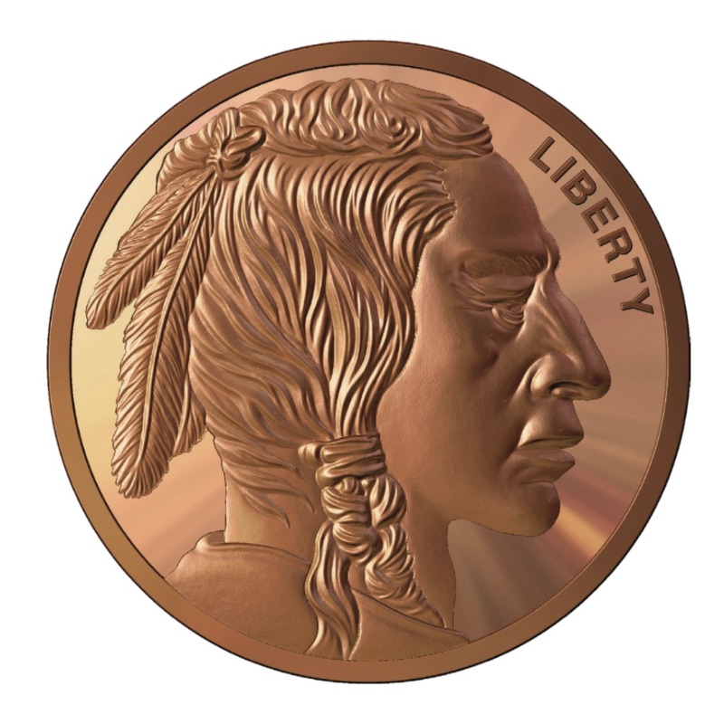 1 oz Copper Round - Buffalo Design (Lot Of 20)
