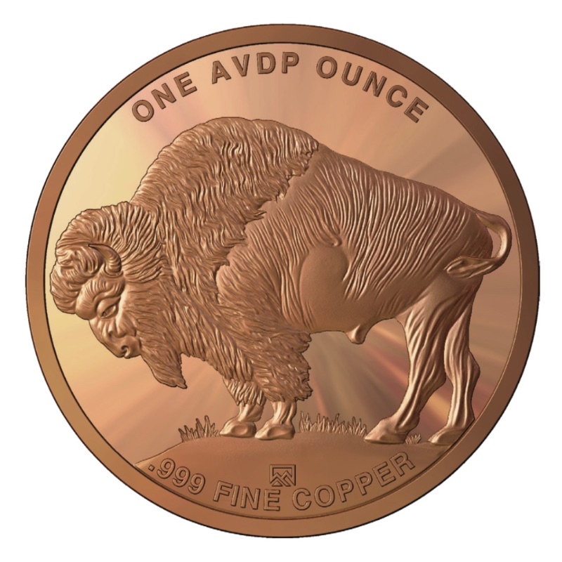 1 oz Copper Round - Buffalo Design (Lot Of 20) - Image 2