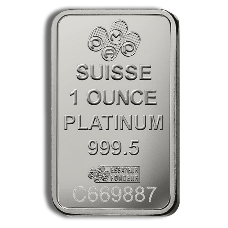 1 oz Platinum Bar – PAMP Fortuna (In Assay) - Image 4