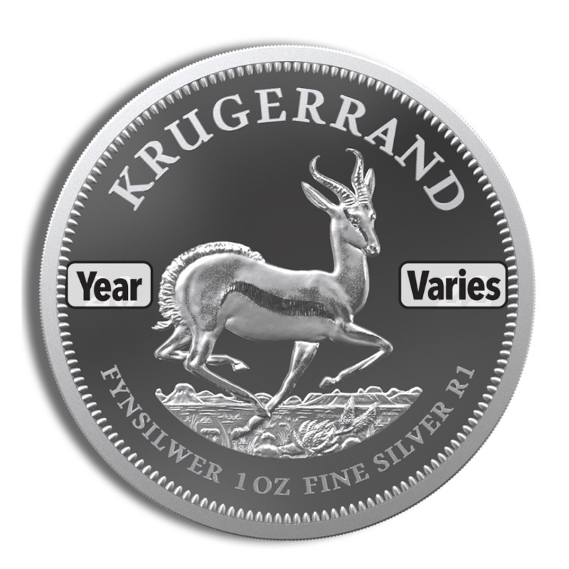 1 oz Silver Krugerrand – BU (Year Varies)