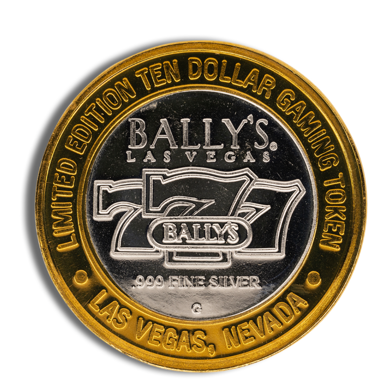 $10 Silver Casino Strike – .999 Fine Silver – Las Vegas Casino Token
