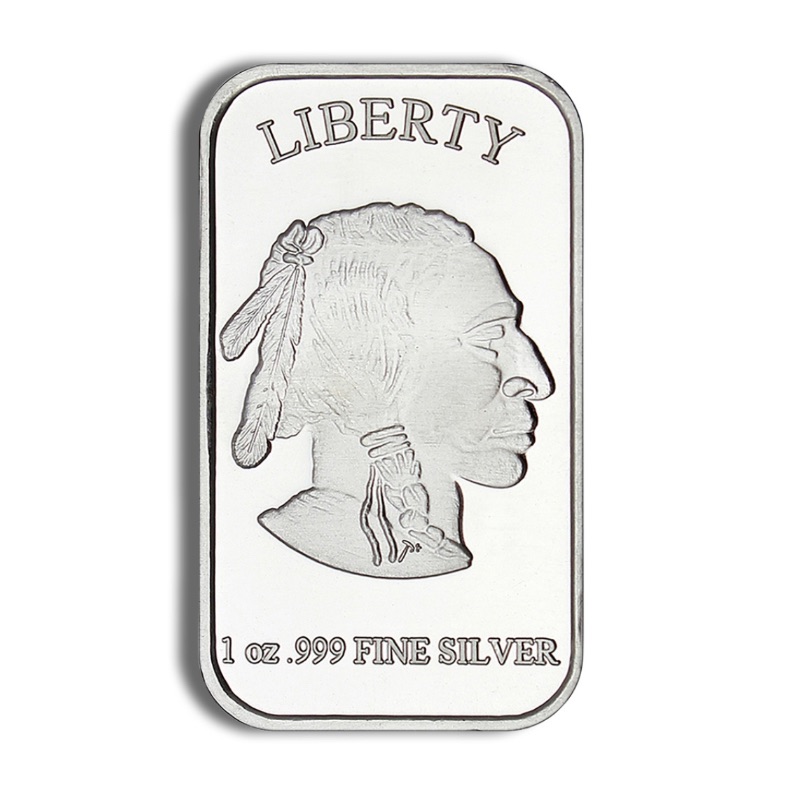 1 oz Silver Bar – Buffalo Design - Image 2