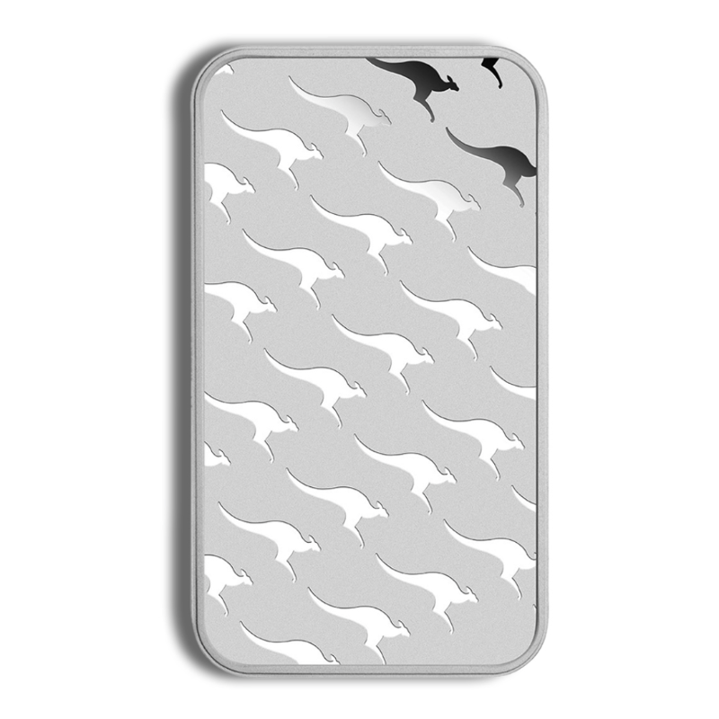 1 oz Silver Bar – Perth Mint Kangaroo - Image 2